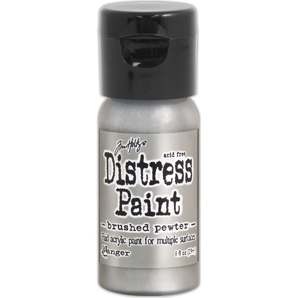 RANGER - Distress Paint Flip Top 1oz-Brushed Pewter (TDF-52968) 789541052968