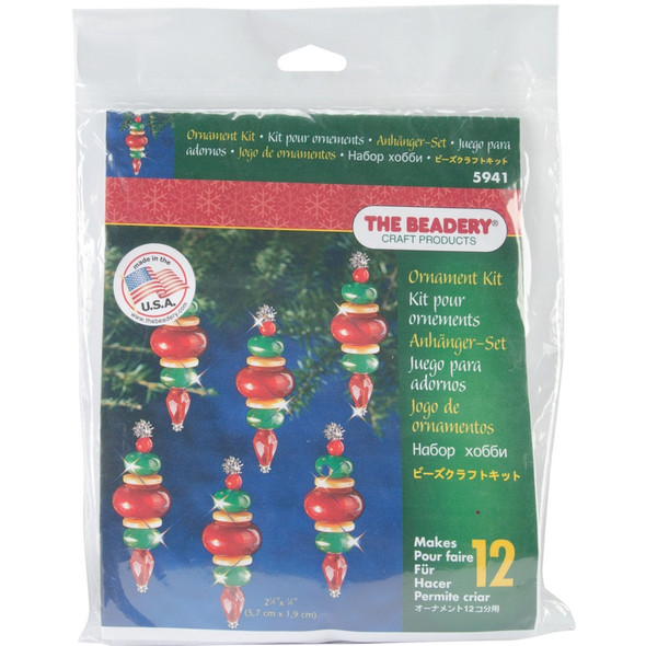 BEADERY - Holiday Beaded Ornament Kit-Victorian Baubles 2.25"X.75" Makes 12 (BOK-5941) 045155917476