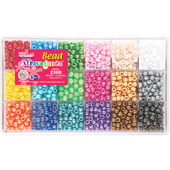 BEADERY - Bead Extravaganza Bead Box Kit 19.75oz-Pearl (B6484) 045155918909