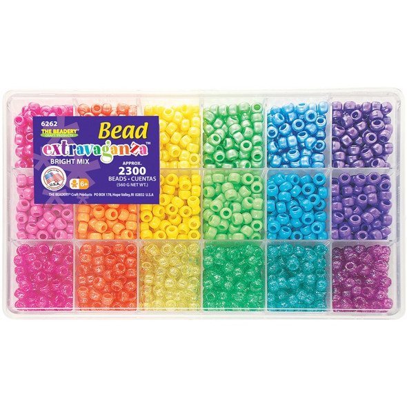 BEADERY - Bead Extravaganza Bead Box Kit 19.75oz-Brights (B6262) 045155885485