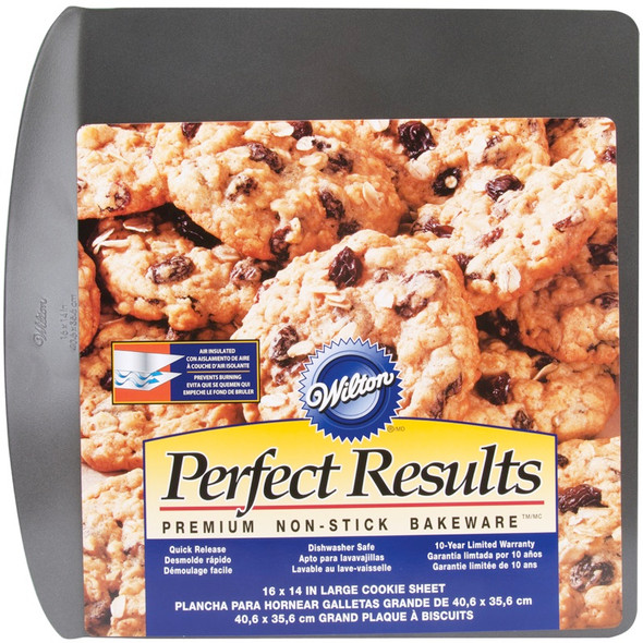 WILTON - Perfect Results Air Insulated Cookie Sheet-Rectangle 13"X9" (W6796) 070896257963