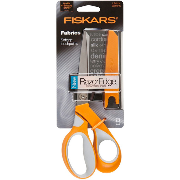 FISKARS - Razoredge Softgrip Fabric Scissors 8" - (181850) 020335047389