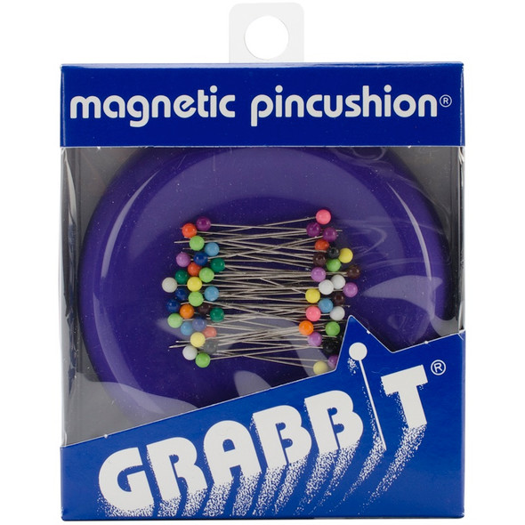 EURO-NOTIONS - Grabbit Magnetic Pincushion With 50 Pins-Purple (1272) 081196001279