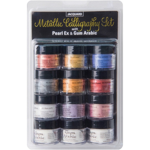 JACQUARD - Jaquard Pearlex Metallic Calligraphy Set-Assorted Colors (JAC0620) 743772030782