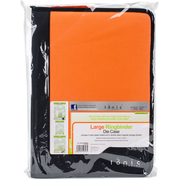 TONIC STUDIOS - Large Ring Binder Die Case-Black & Orange (347) 841079103472