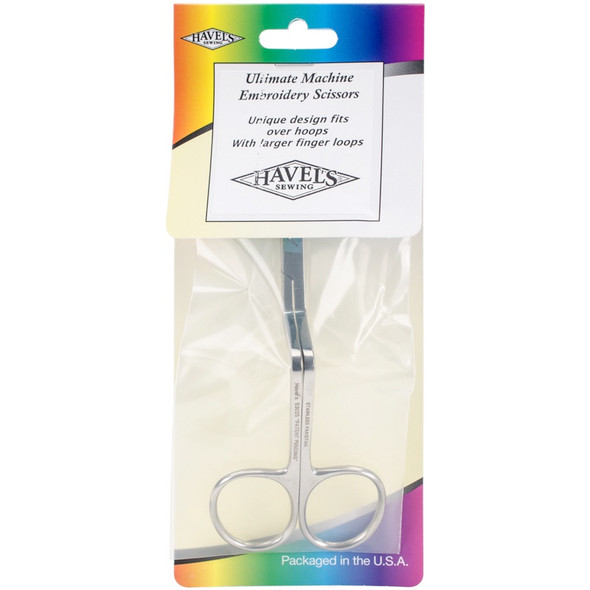 HAVEL'S - Ultimate Angled Machine Embroidery Scissors 5.25"-Large Finger Loops (53025) 736370530259