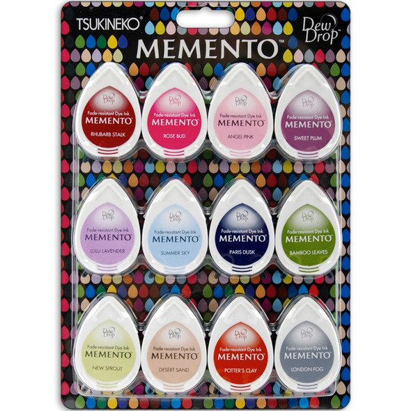 IMAGINE - Memento Dew Drop Dye Ink Pads 12/Pkg-Sorbet Scoops (MD-012-200) 712353240827