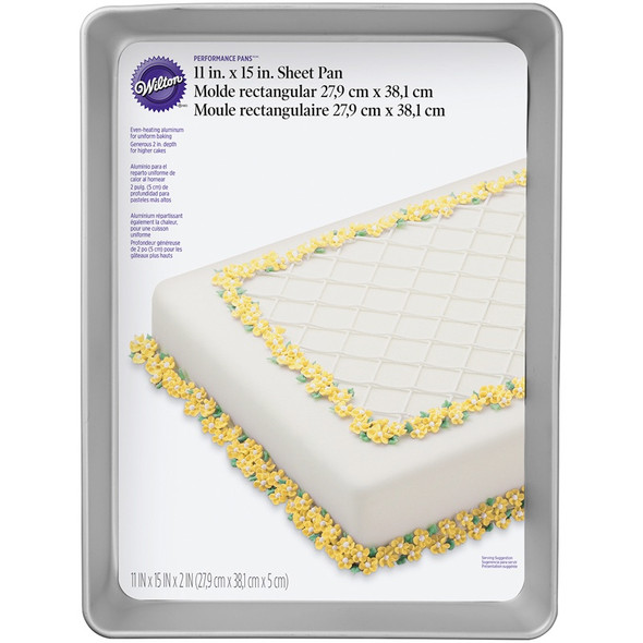 WILTON - Performance Cake Pan-Sheet 11"X15"X2" (W158) 070896211583