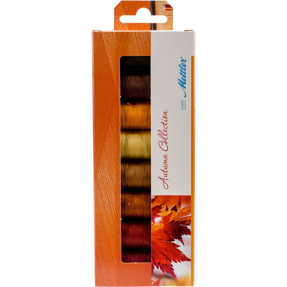 METTLER - Silk Finish Cotton Thread Gift Pack 8/Pkg-Autumn (sfc8aut) 762303591301