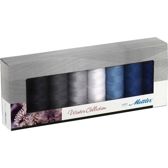 METTLER - Silk Finish Cotton Thread Gift Pack 8/Pkg-Winter (sfc8win) 762303591295