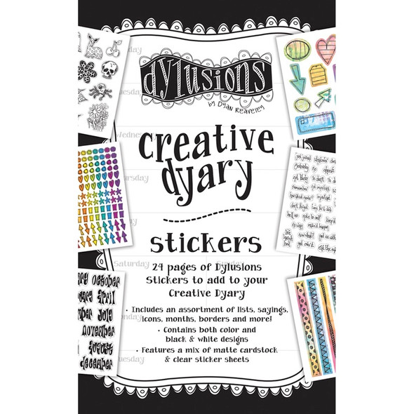 RANGER - Dyan Reaveley's Dylusions Creative Dyary Sticker Book - (DYE56676) 789541056676