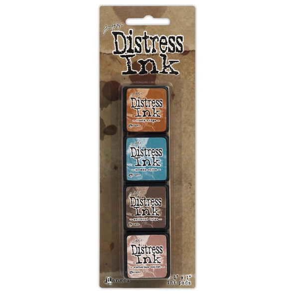 RANGER - Distress Mini Ink Pads 4/Pkg-Kit 6 (TDPK-40361) 789541040361
