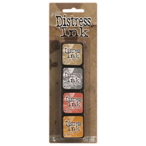 RANGER - Distress Mini Ink Pads 4/Pkg-Kit 7 (TDPK-40378) 789541040378