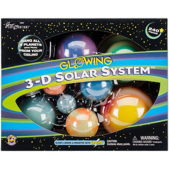 UNIVERSITY GAMES - 3-D Solar System Kit - (BP19862) 040595198621