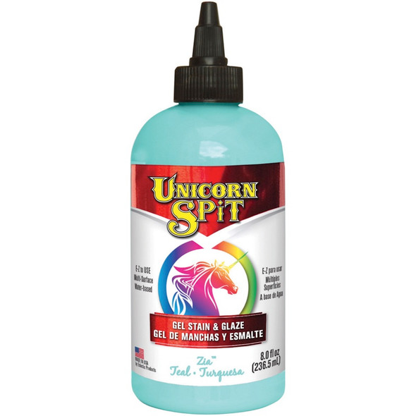ECLECTIC - Unicorn Spit Wood Stain & Glaze 8oz-Zia Teal (5771-006) 076818004387