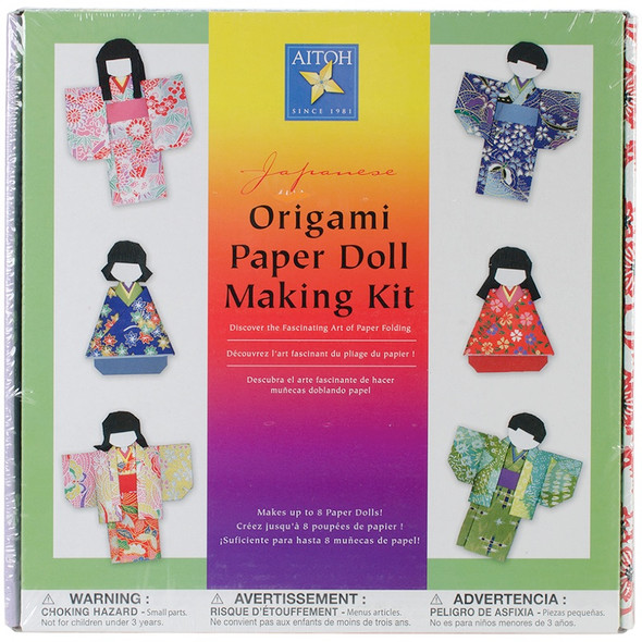 AITOH - Japanese Origami Paper Doll Making Kit - (KM-KIT/8) 762867600181