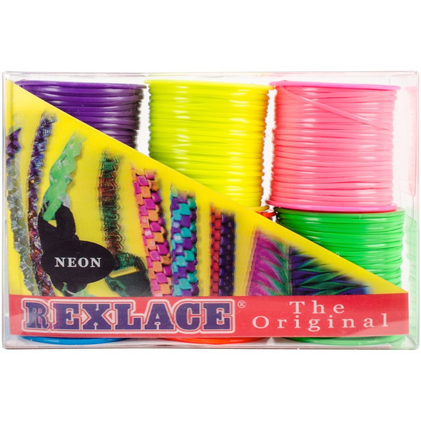 PEPPERELL - Rexlace 50yd Spools 6/Pkg-Neon (RX6PK-2) 725879400484