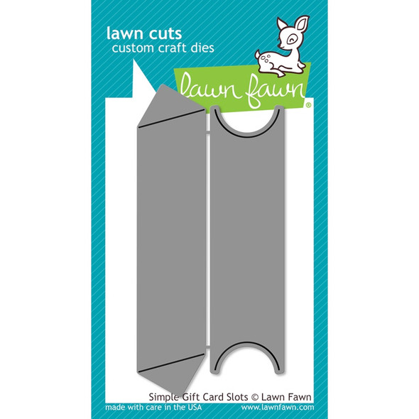 LAWN FAWN - Lawn Cuts Custom Craft Die-Simple Gift Card Slots (LF1440) 035292668140