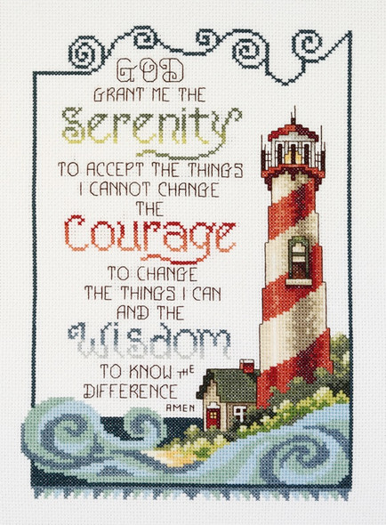 JANLYNN - Serenity Lighthouse Counted Cross Stitch Kit-7"X10" 14 count (80-0475) 049489804754