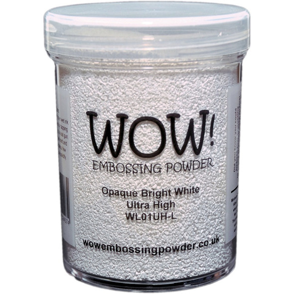 WOW EMBOSSING POWDER - WOW! Embossing Powder 160ml-Opaque Bright White Ultra High (WOW-LG2-L01UH) 5060210524074