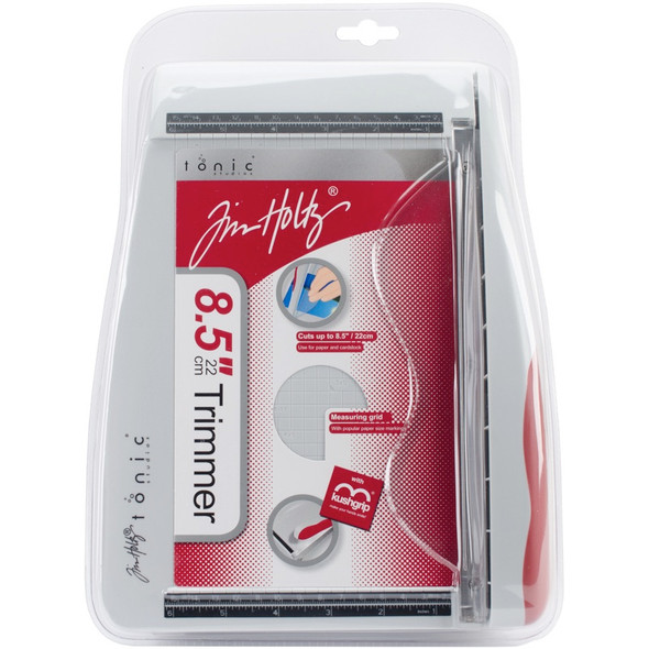 TONIC STUDIOS - Tim Holtz Guillotine Comfort Trimmer 8.5"-Grey/Red (160) 841079101607