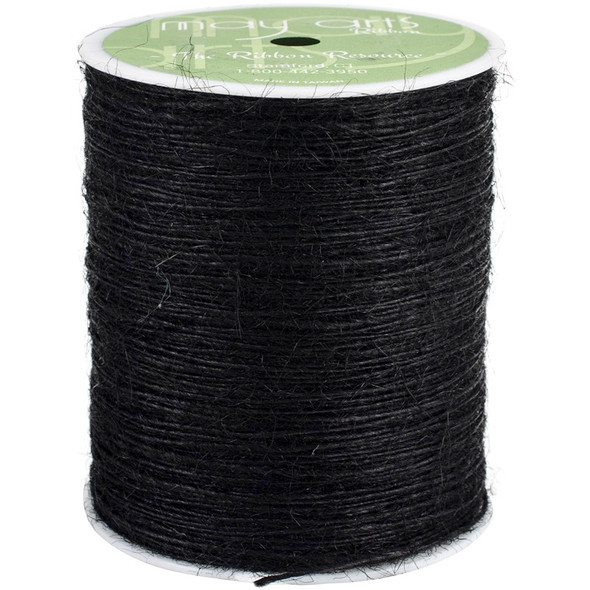 MAY ARTS - Burlap String 1mmx400yd-Black (SM-08) 848208035901