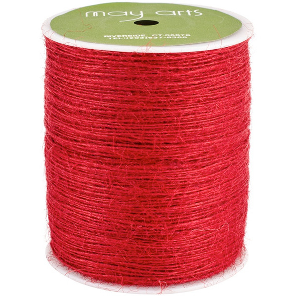 MAY ARTS - Burlap String 1mmx400yd-Red (SM-14) 848208035963