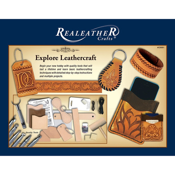 REALEATHER CRAFTS - Explore Leathercraft Kit - (T5001-00) 870192009170