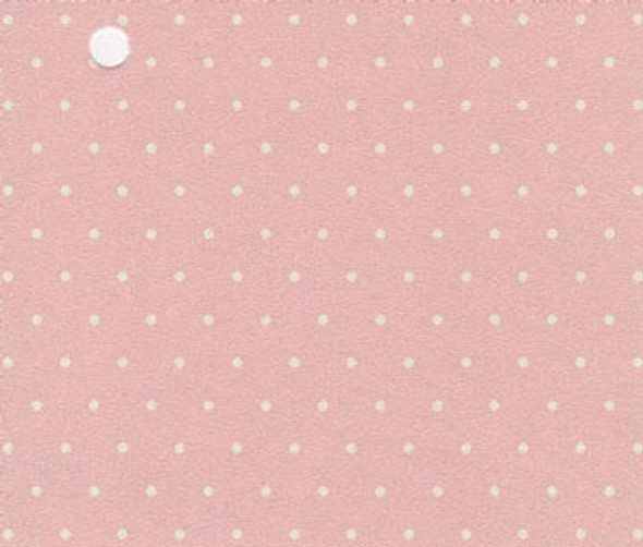 NEW CREATIONS 1" Scale Dollhouse Miniature - Prepasted Wallpaper: White Polka Dots On Pink (SOLD AS PACK OF 3 SHEETS) (11905)