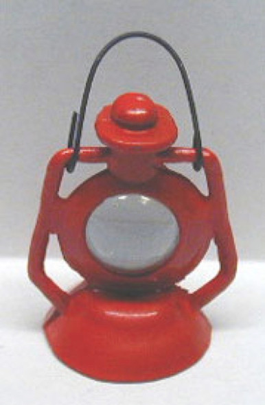 NEW CREATIONS - 1" Scale Dollhouse Miniature - Red Railroad Lantern (RA0128)