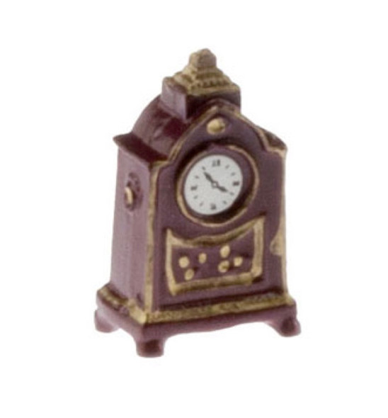 NEW CREATIONS - 1" Scale Dollhouse Miniature - Painted French Mantel Clock (RA0160)