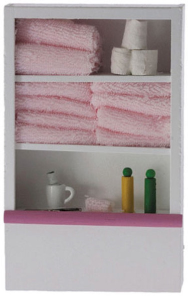 NEW CREATIONS - 1" Scale Dollhouse Miniature - Bath Cabinet 6 Inch Height (RA0400)