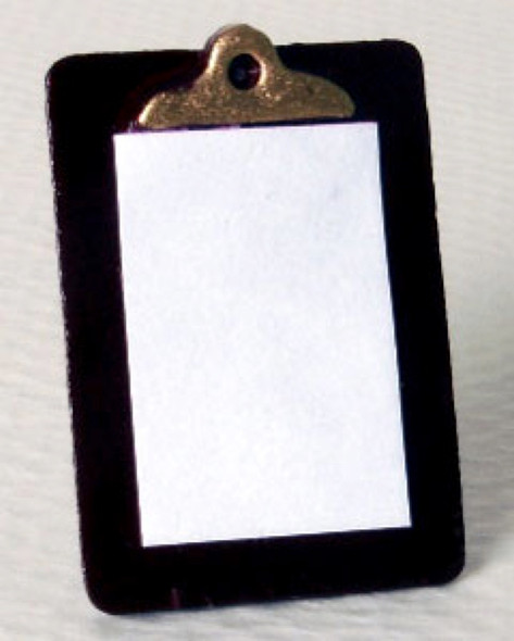 NEW CREATIONS - 1" Scale Dollhouse Miniature - Clipboard With Paper (RA0402)