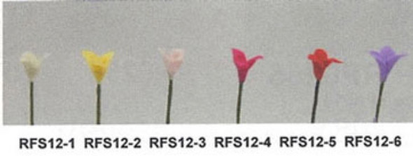 NEW CREATIONS - 1" Scale Dollhouse Miniature - Flower Stems White Set Of 12 (RFS12-1)