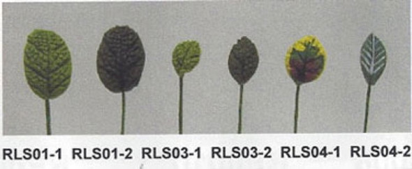 NEW CREATIONS - 1" Scale Dollhouse Miniature - Set of 12 Small Rose Leaf Stems (RLS03-2)