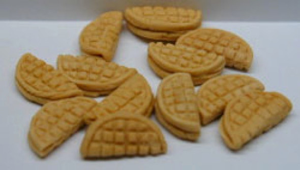 NEW CREATIONS - 1" Scale Dollhouse Miniature - Waffles Set of 12 (RR0256)