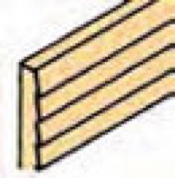 NORTHEASTERN SCALE LUMBER - 1" Scale Dollhouse Miniature - Siding 3/64 Clapboard (377)