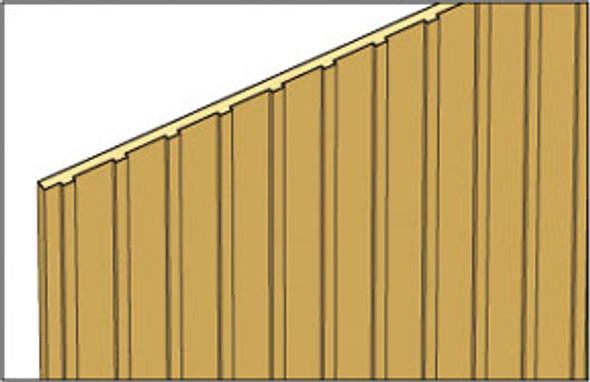 NORTHEASTERN SCALE LUMBER - 1 Inch Scale Dollhouse Miniature - (basswood) Board And Batten Siding 3/16 Inch (NE405)