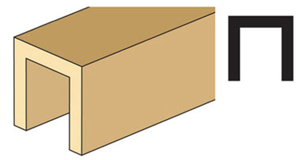 NORTHEASTERN SCALE LUMBER - (basswood) 5/32 Channel (NE544)