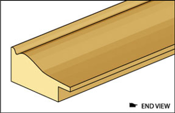 NORTHEASTERN SCALE LUMBER - 1 Inch Scale Dollhouse Miniature - (basswood) Pfb-6 Picture Frame (NE909)