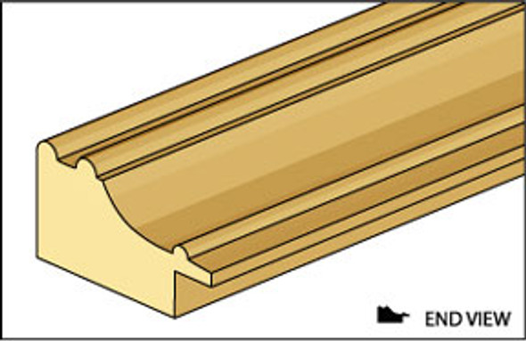 NORTHEASTERN SCALE LUMBER - 1 Inch Scale Dollhouse Miniature - (basswood) Pfc-8 Picture Frame (NE915)