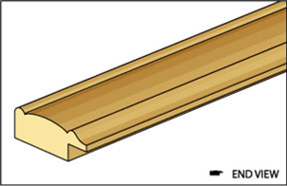 NORTHEASTERN SCALE LUMBER - 1 Inch Scale Dollhouse Miniature - (basswood) Pfd-6 Picture Frame (NE919)