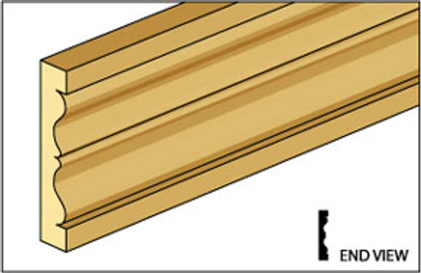 NORTHEASTERN SCALE LUMBER - 1 Inch Scale Dollhouse Miniature - (basswood) Dcd-16 Door Or Window Casing (NE942)