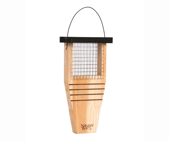 NATURE'S WAY - Cedar Suet Tail Prop Suet and Seed Log and Cake Bird Feeder (NWCWF1) 857907005467