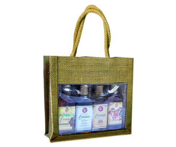 BELLA VITA - OJ4 Sampler Olive - Jute 4 Sample Bottle Olive Oil Bags (OJ4SAMPLEROLIVE) 822372202512