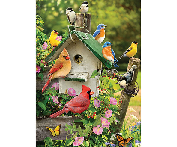 OUTSET MEDIA GAMES - Singing Around the Birdhouse - 35 Piece Tray Jigsaw Puzzle (OM58876) 625012588768