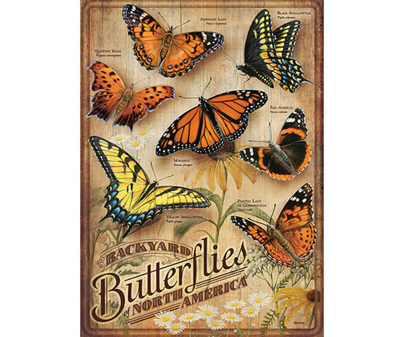 OUTSET MEDIA GAMES - Backyard Butterflies - 500 Piece Jigsaw Puzzle (OM85006) 625012850063