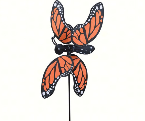 PREMIER DESIGNS - Monarch Butterfly 20 inch Whirligig Wind Spinner PD21902 630104219024