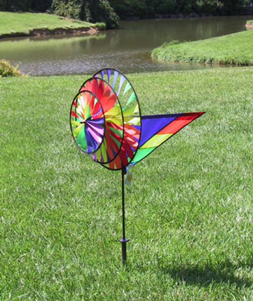 PREMIER DESIGNS - Rainbow - Triple Wind Garden Spinner (PD25311) 630104253110