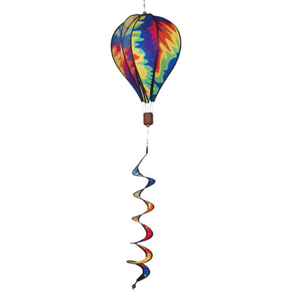 PREMIER DESIGNS - Tie Dye - Hot Air Balloon Wind Garden Spinner - 16in. (PD25783) 630104257835